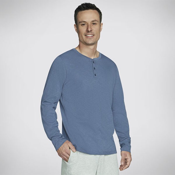 SKECH-BREEZE SLUB LONG SLEEVE HENLEY